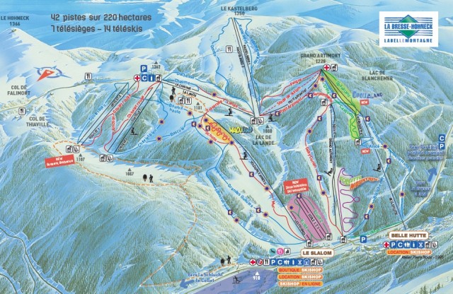 Plan Des Pistes A La Bresse