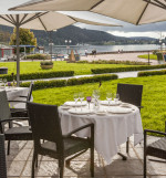 Terrasse de l'hôtel Beau Rivage Gérardmer Vosges