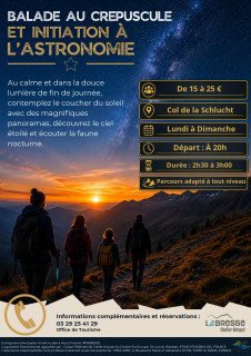 Balade au crépuscule et initiation à l'astronomie - Destination Sport Nature - La Bresse Hautes Vosges