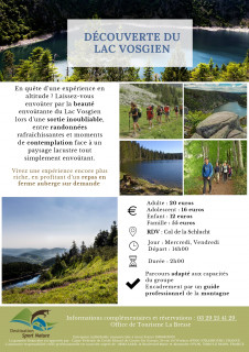 Découverte du lac Vosgien - Destination Sport nature - La Bresse Hautes Vosges