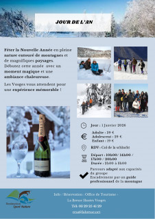 Jour de l'An en raquettes à neige - Destination sport Nature - La Bresse Hautes Vosges