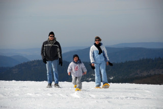 Raquettes en famille Vosges