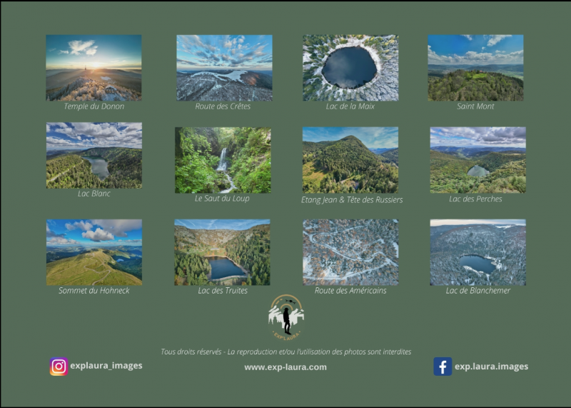 Calendrier 2025 Vosges vues du ciel - Exp'Laura